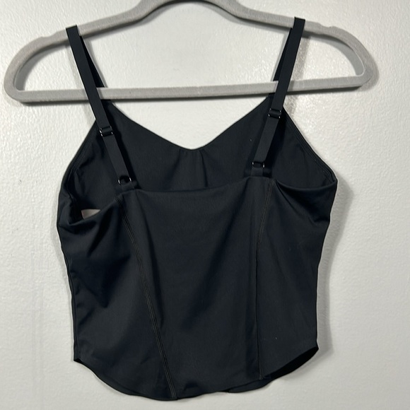 Terez Rhinestone-Embellished Crop Corset Black Top small - Picture 9 of 12